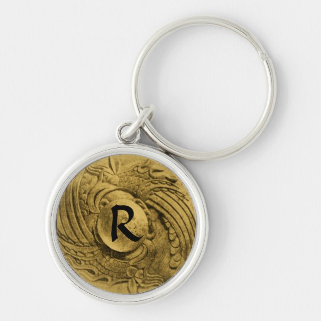 FIGHTING OF GRYPHONS MONOGRAM KEYCHAIN (Front)