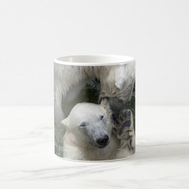 Fighting Polar Bears Coffee Mug (Center)