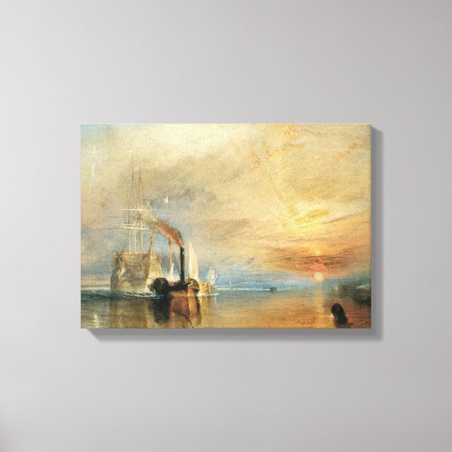 Fighting Temeraire by Joseph Turner, Maritime Art Canvas Print (Front)