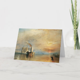 Fighting Temeraire by Joseph Turner, Maritime Art Card