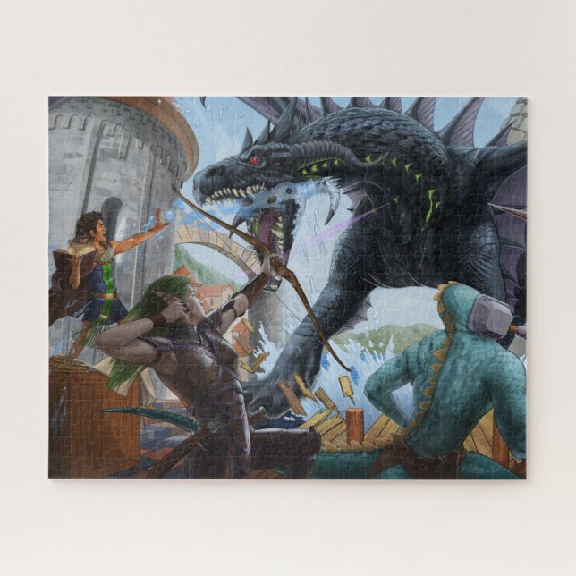 Fighting the Black Dragon Puzzle 520 Pcs (Horizontal)