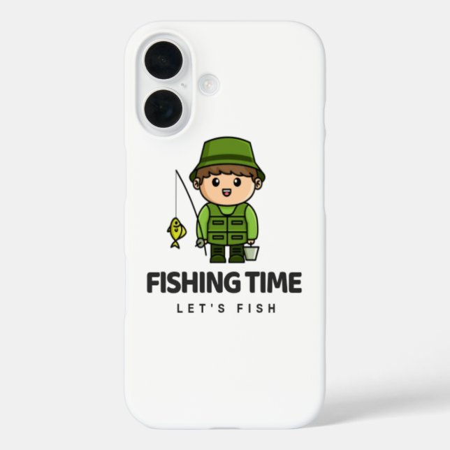 Fighting Time – Let’s Fish iPhone Case (Back)
