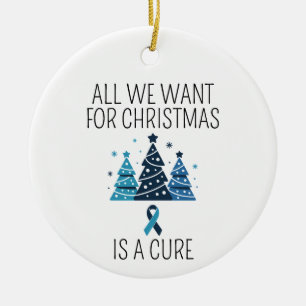  fighting together against cancer ornament 