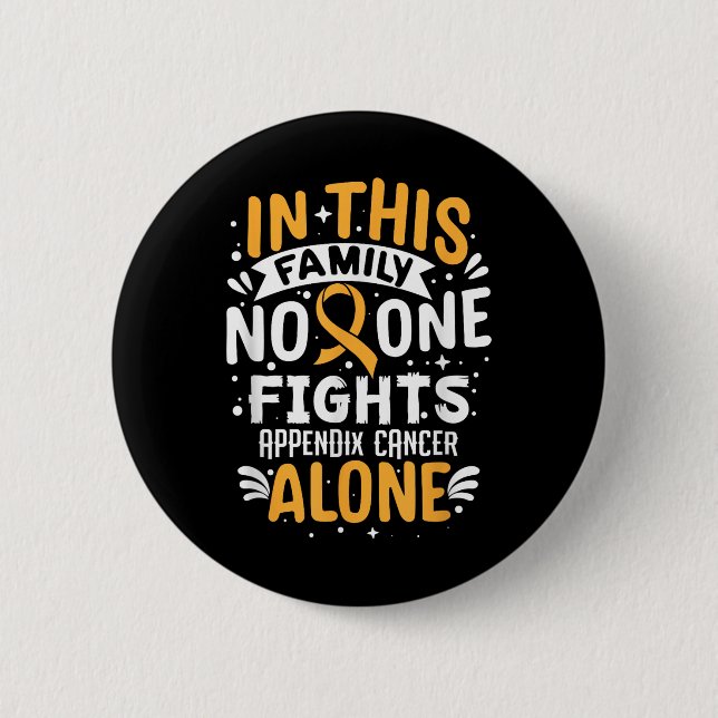 Fights- Appendix Cancer Awareness Supporter 2 Inch Round Button (Front)