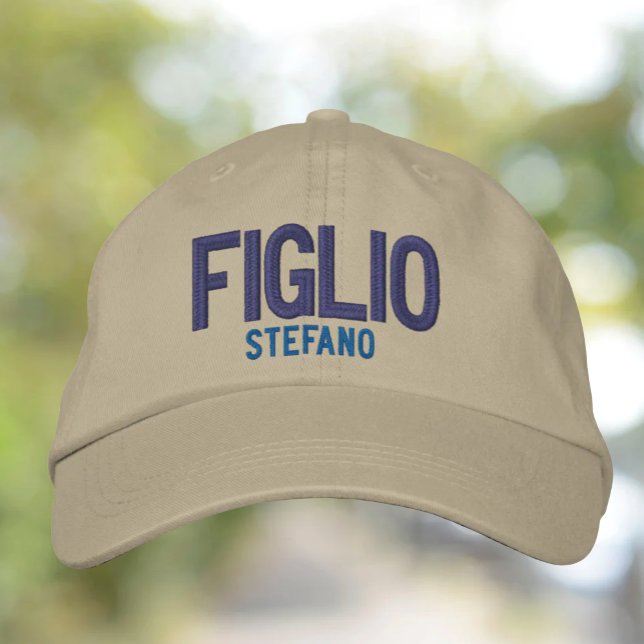 Figlio (Son) Personalized Embroidered  Hat (Creator Uploaded)
