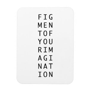 Figment of your imagination abstract philosophy  magnet