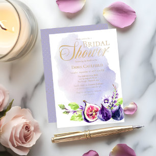 Figs Boho Purple Lavender Floral Bridal Shower