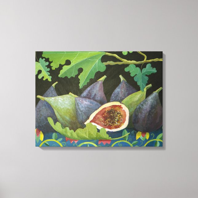 Figs on black 2014 canvas print (Front)