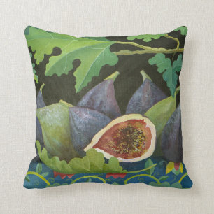 Figs on black 2014 throw pillow