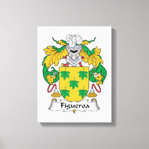 Figueroa Family Crest Canvas Print
