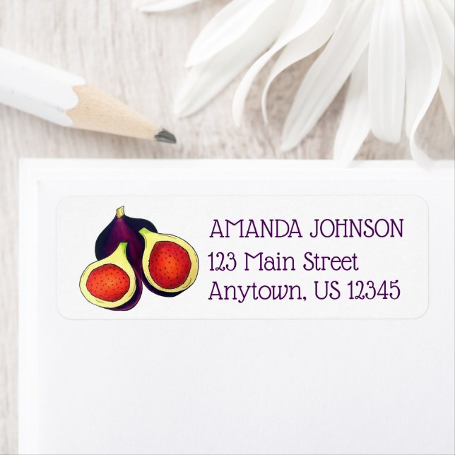 Figues violettes frites Ripe frites Fruit Fig Tree (En situation)