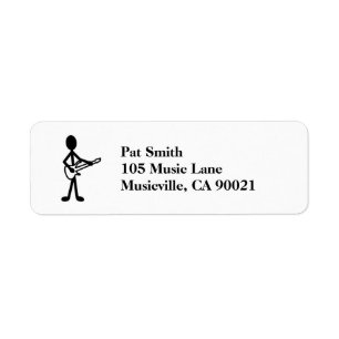 Figure de bâton guitariste