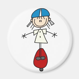 Figure De Stick Sur Le Magnet De Scooter
