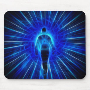 Figure emerges from light mouse pad