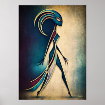 Figure Géométrique Abstraite Art Déco Moderne pour