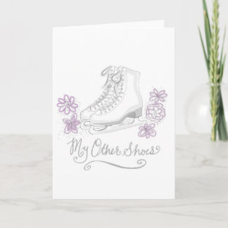 Figure Ice skating Birthday Greeting Card