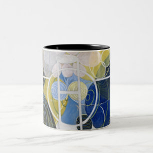 Figure No.5 by Hilma af Klint Two-Tone Coffee Mug
