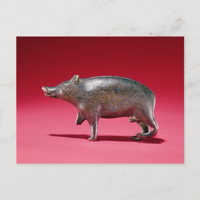 Figure of a Boar Postcard (Front)