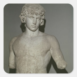 Figure of Antinous, after 130 AD Square Sticker