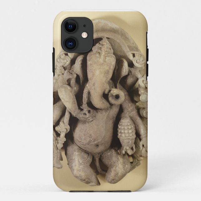 Figure of Ganapati, Chandella Dynasty (sandstone) Case-Mate iPhone Case (Back)