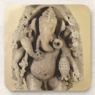 Figure of Ganapati, Chandella Dynasty (sandstone) Coaster