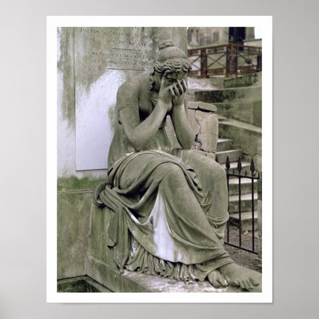 Figure of Grief, from the tomb of Pierre Gareau Poster (Front)
