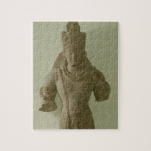 Figure of Lord Vishnu, Mathura (red sandstone) Jigsaw Puzzle