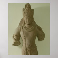 Figure of Lord Vishnu, Mathura (red sandstone)