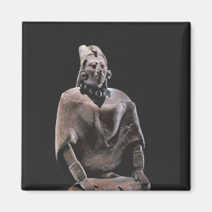 Figure of mayan seated king, from Isle ofJaina Magnet