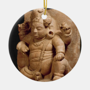 Figure of Siva as Vamana, Mansar Maharashtra (red Ceramic Ornament