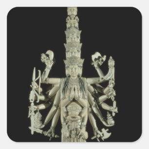 Figure of the Hindu Goddess Kali Square Sticker