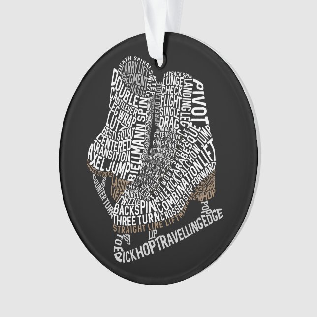 Figure Patinage Word Art Patinage sur glace (devant)