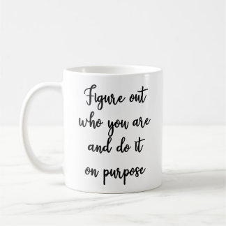 Figure qui vous êtes et le faites sur la tasse de