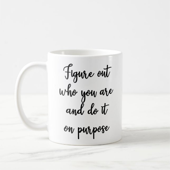 Figure qui vous êtes et le faites sur la tasse de (Gauche)