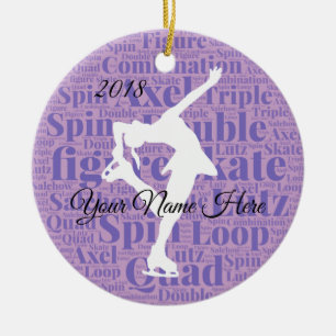 Figure Skate Custom Ornament