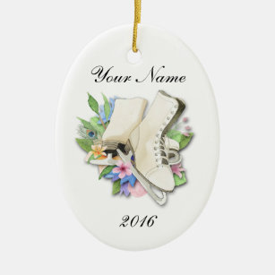 Figure Skate Ornament Custom With Your Name