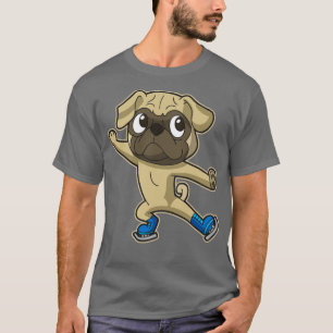 Figure Skate Pug Dog Ice Skater Skating Winter Spo T-Shirt