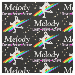 FIGURE SKATER DREAMS PERSONALIZED FABRIC