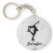 Figure Skater Girl & Name Key Chain (ice)