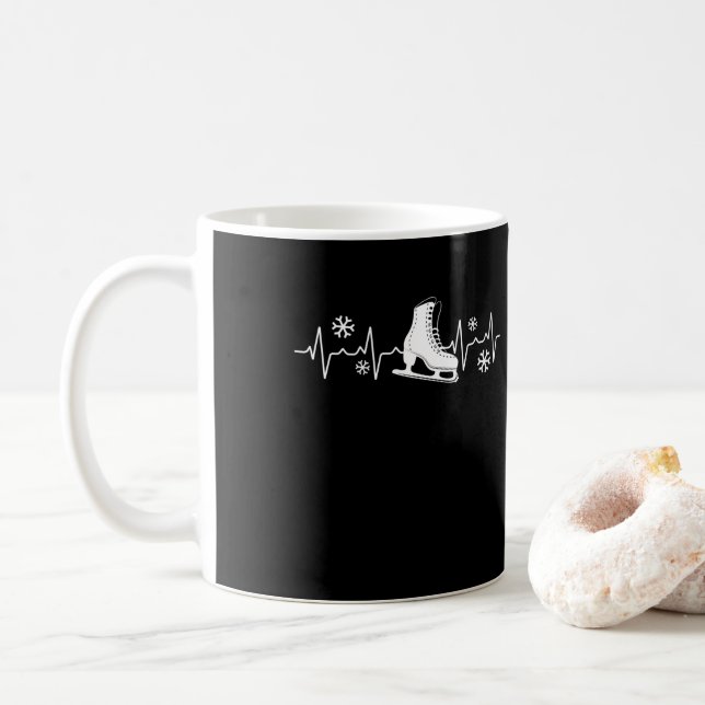 Figure Skater Ice Skating Coffee Mug (With Donut)