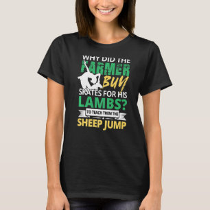 Figure Skater Ice Skating Sheep Jump Lambs Teach T-Shirt