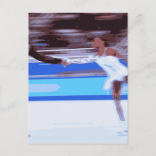 Figure Skater Postcard