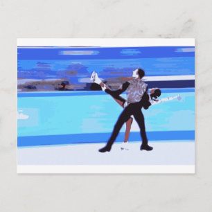 Figure Skater Postcard