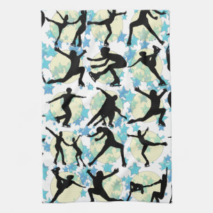 FIGURE SKATERS KITCHEN TOWEL