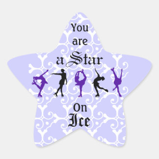 Figure Skaters - you are a Star - lilac Sticker