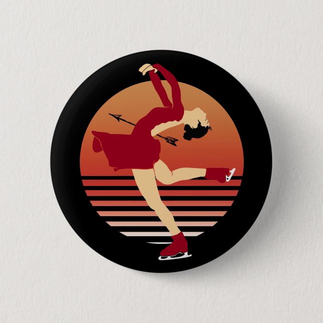 Figure Skating - Art Of Ice Dancing 2 Inch Round Button (Front)
