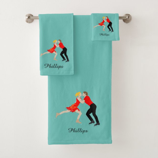 Figure Skating Bath Towel Set (Insitu)