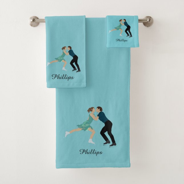 Figure Skating Bath Towel Set (Insitu)