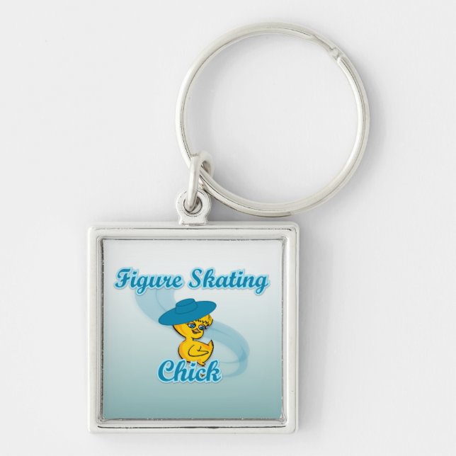 Figure Skating Chick #3 Keychain (Front)