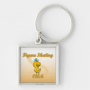 Figure Skating Chick Keychain